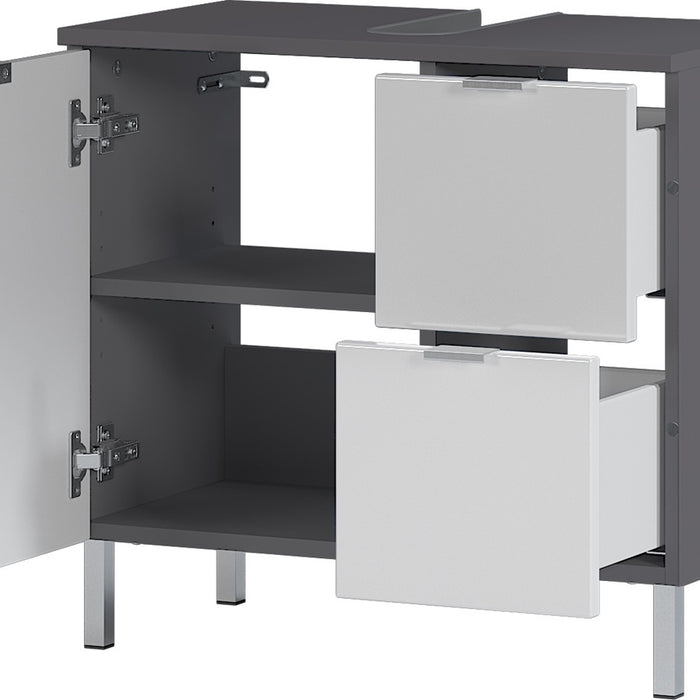 Germania Mauresa Wastafelonderkast Small Wit | Grijs