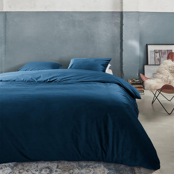 At Home by Beddinghouse Tender Dekbedovertrek 140 x 200/220 cm - Blauw
