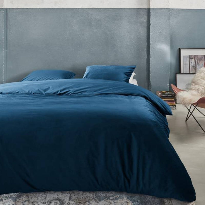 At Home by Beddinghouse Tender Dekbedovertrek 200 x 200/220 cm - Blauw