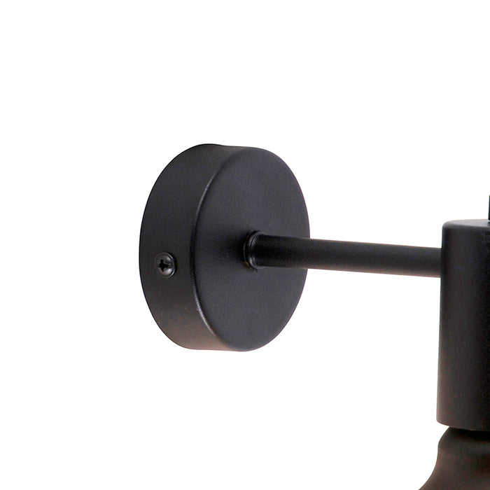 QAZQA LED Wandlamp facil - Zwart - Design - D 13cm