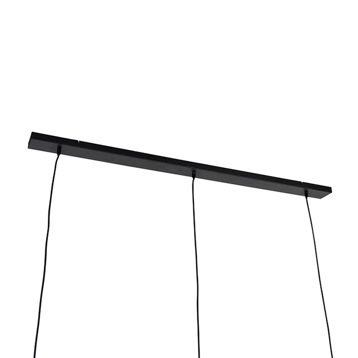 QAZQA Hanglamp baya - Zwart - Design - L 120cm