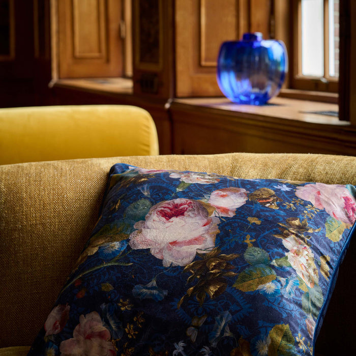 Essenza Gallery of Roses Sierkussen - Blauw