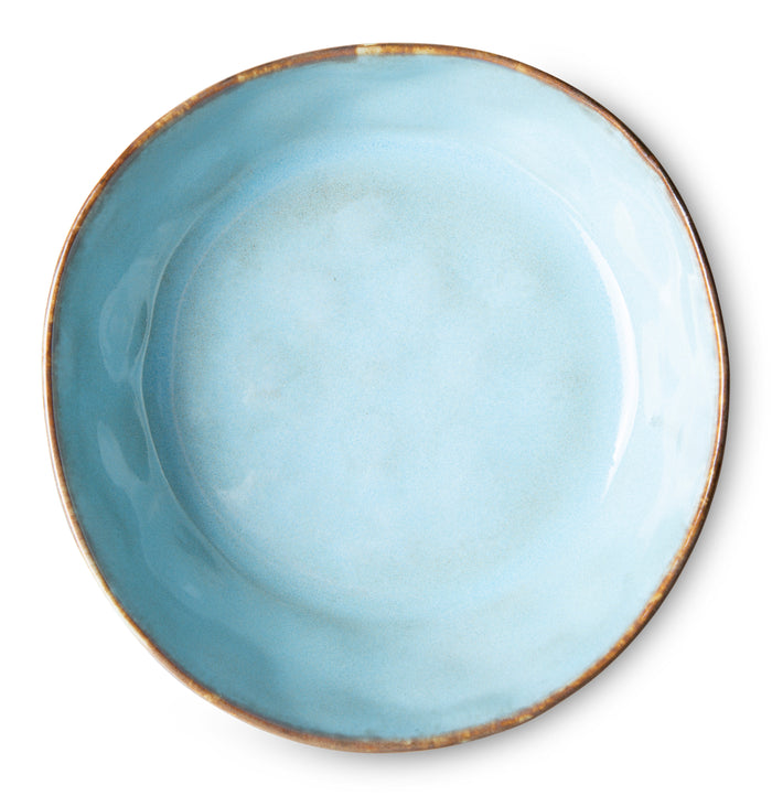 HKliving 70's Diep Bord Ø 19,5 cm - Set van 2 - Lagune