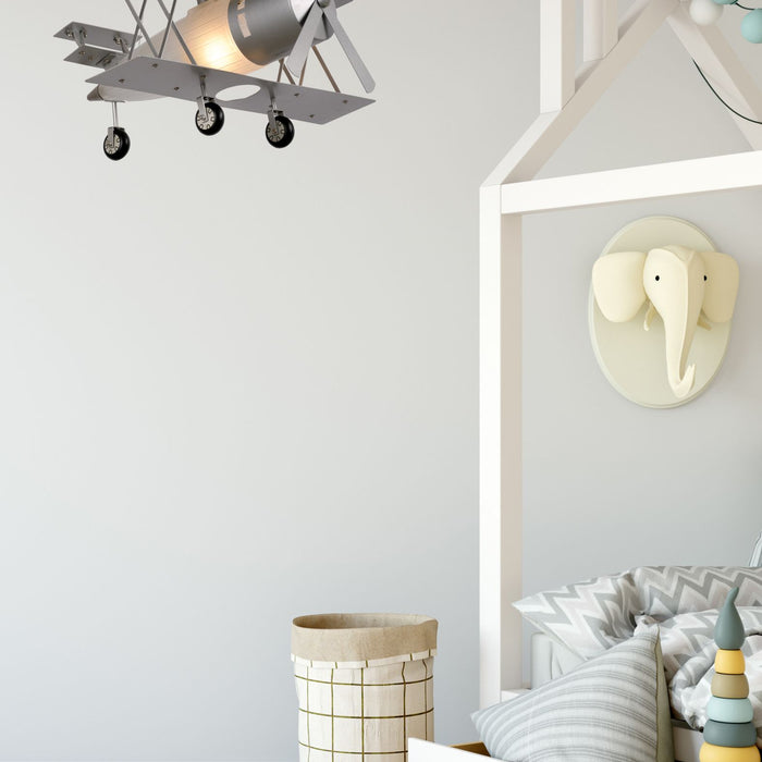 Lucide FOCKER Hanglamp 1xE27 - Grijs