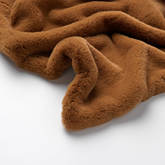 Dutch Decor plaid ZINZI - 140x180 cm Tobacco Brown