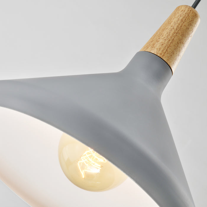 QUVIO Hanglamp rond grijs - QUV5133L-GREY