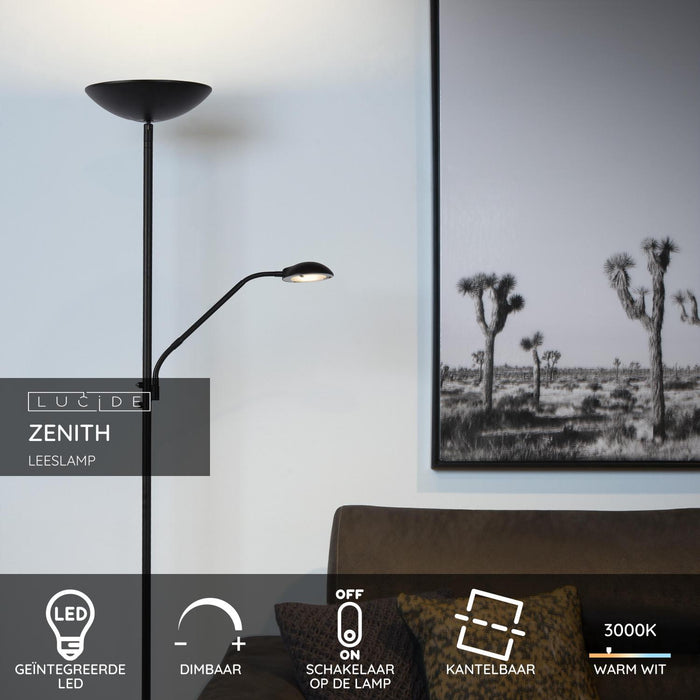Lucide ZENITH Leeslamp - Zwart
