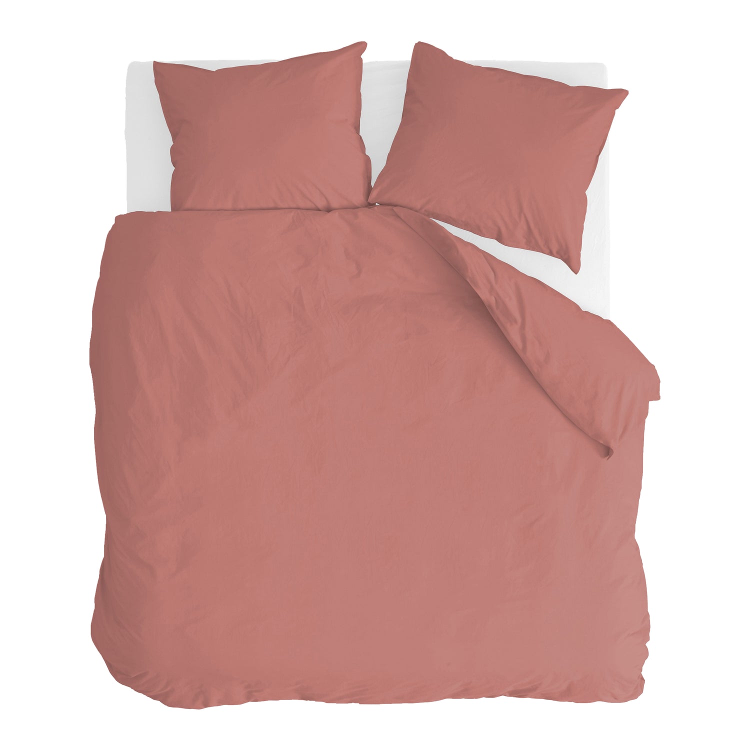 Walra Vintage Cotton Dekbedovertrek 200 x 220/240 cm - Terra