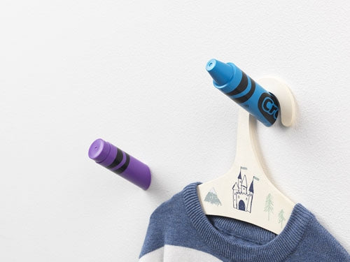 Wandhaken, Paars|Roze - Polypropyleen - Crayola