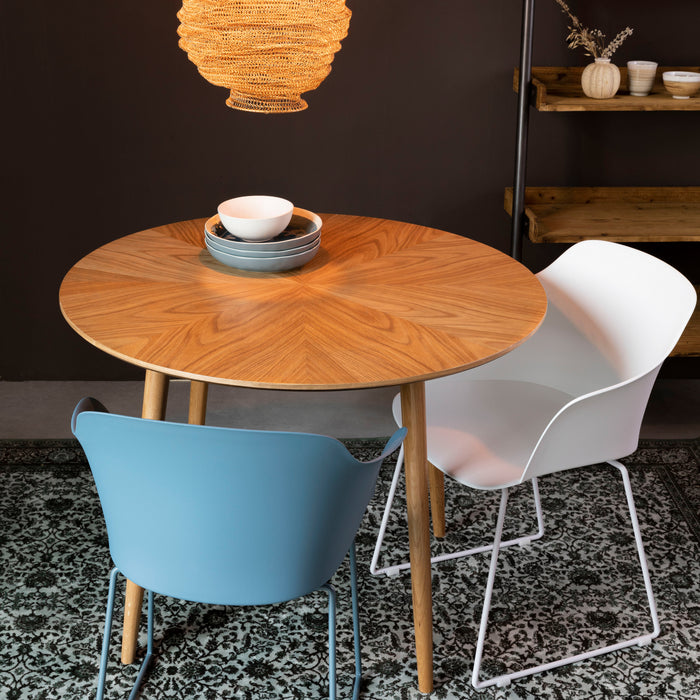 by fonQ basic Finn Eettafel - Ø 100 cm - Bruin