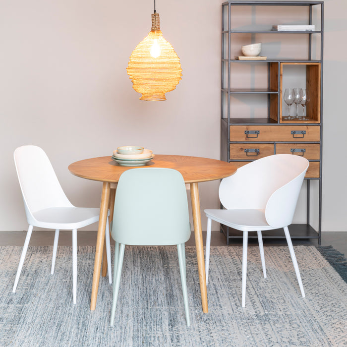 by fonQ basic Finn Eettafel - Ø 100 cm - Bruin