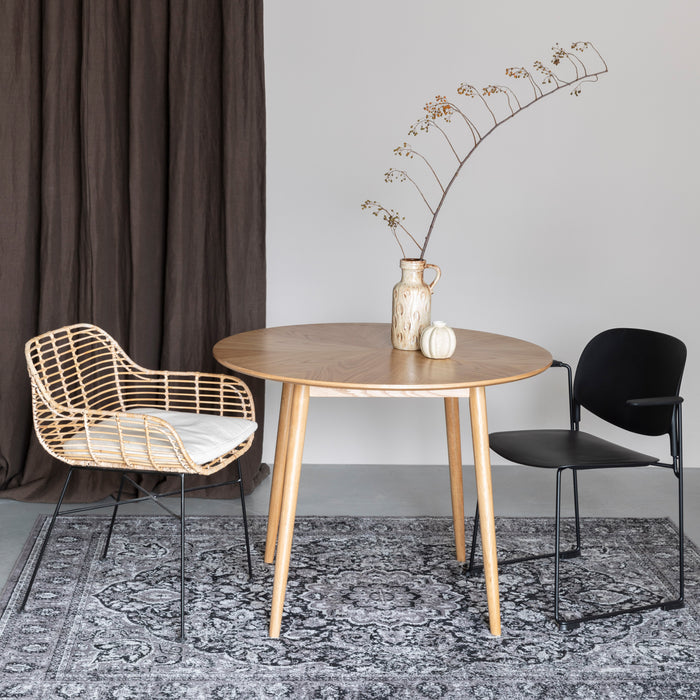 by fonQ basic Finn Eettafel - Ø 100 cm - Bruin