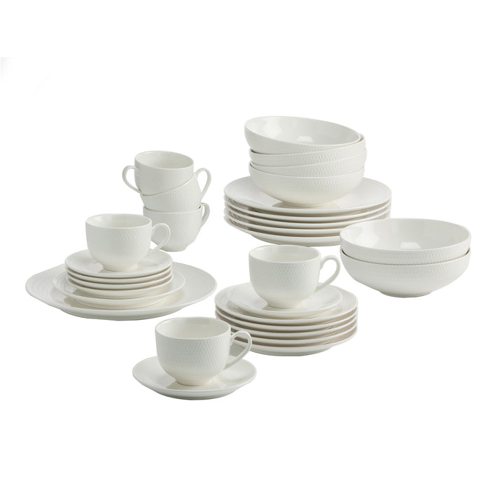Maxwell & Williams Diamonds Round Koffie-/Dinerset 30-delig