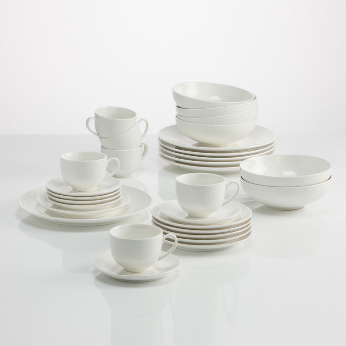 Maxwell & Williams Diamonds Round Koffie-/Dinerset 30-delig