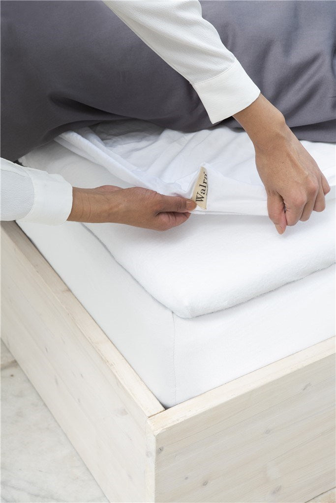 Walra - Molton Cotton Cover Topper - 180x220 - Wit