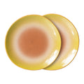 HKliving 70's Dessertbord Ø 17,5 cm - Set van 2 - Eclipse