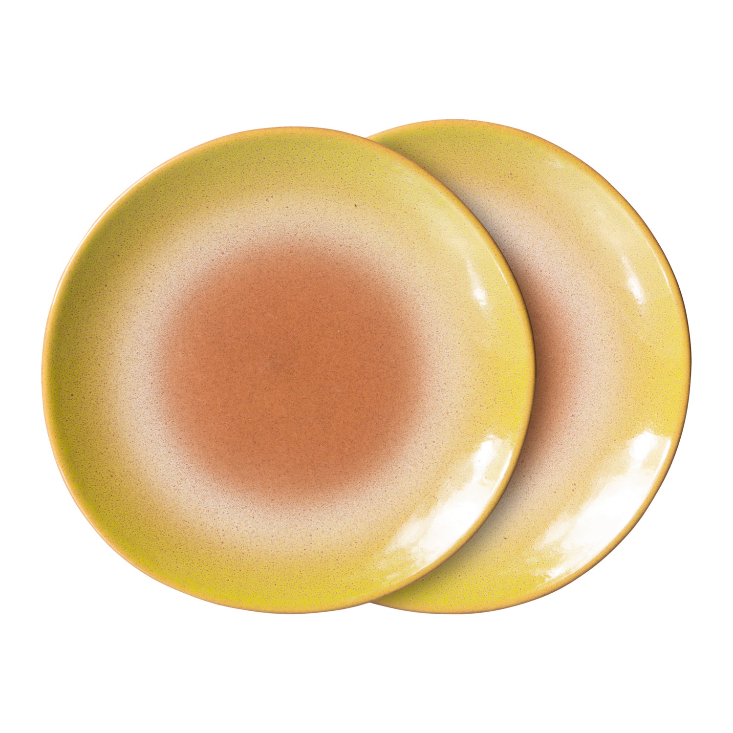 HKliving 70's Dessertbord Ø 17,5 cm - Set van 2 - Eclipse