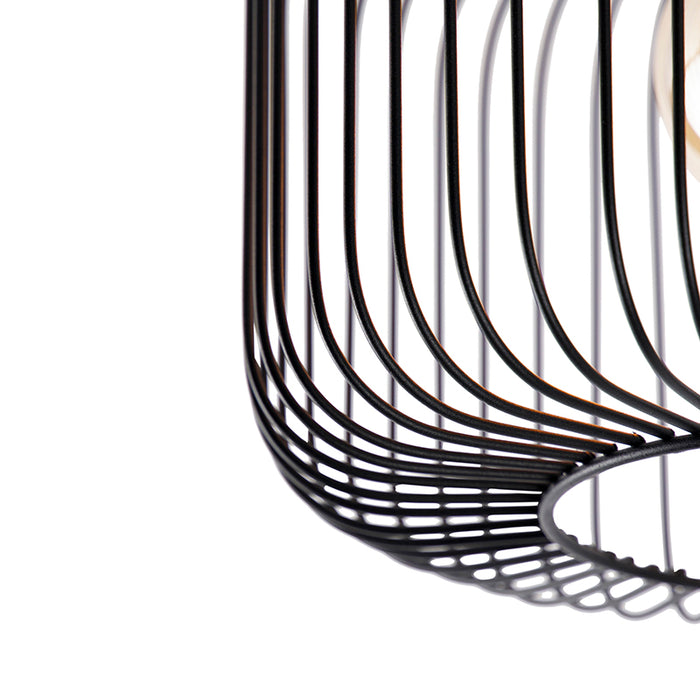 QAZQA Design plafondlamp zwart draad 31,5cm - Baya