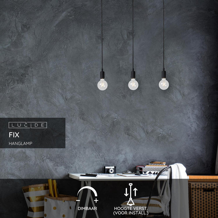 Lucide FIX Hanglamp - Zwart