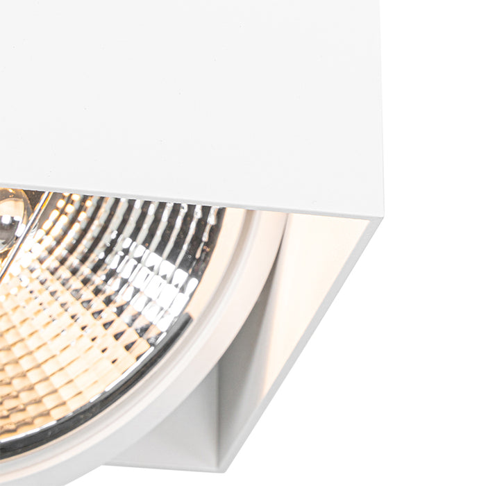 QAZQA Design spot wit rechthoekig AR111 2-lichts - Box
