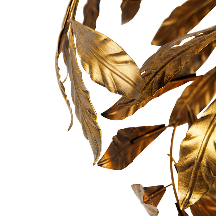 QAZQA Vintage plafondlamp antiek goud 45 cm - Linden