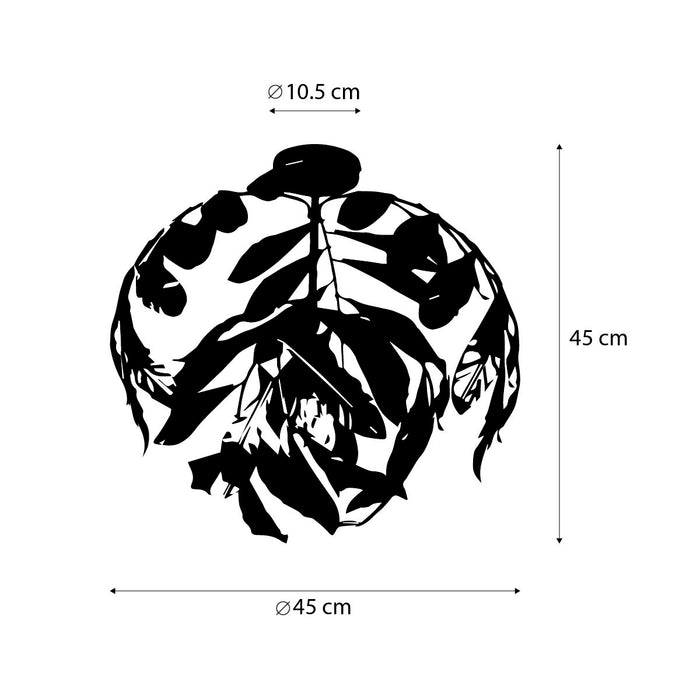 QAZQA Vintage plafondlamp antiek goud 45 cm - Linden