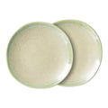 HKliving 70's Bord Ø 22 cm - Set van 2 - Pistachio
