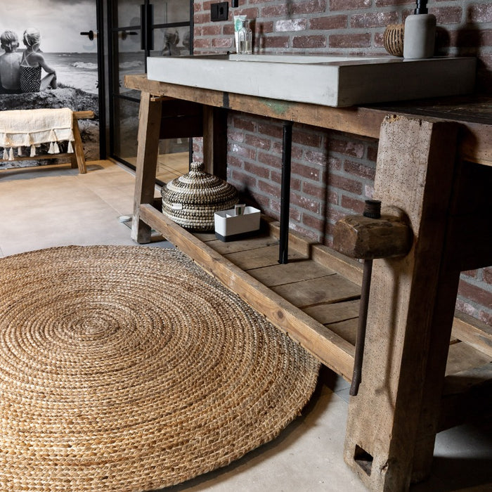 Eva Interior rond Jute Vloerkleed Naturel