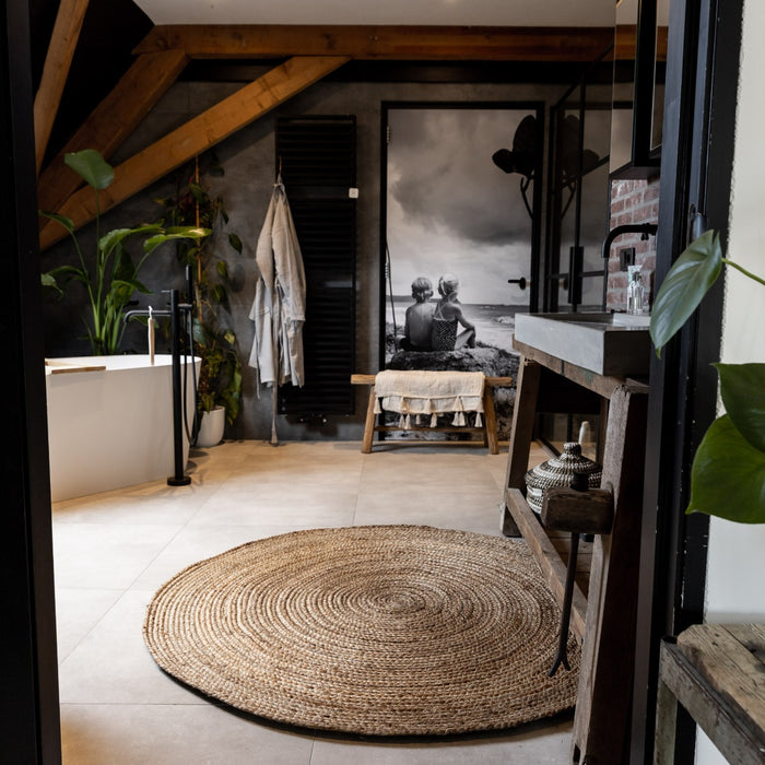Eva Interior rond Jute Vloerkleed Naturel