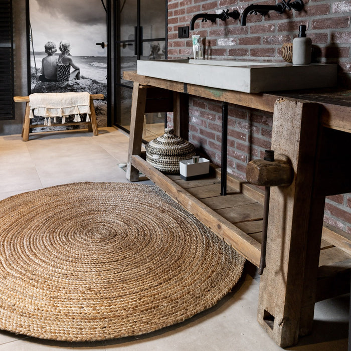 Eva Interior rond Jute Vloerkleed Naturel