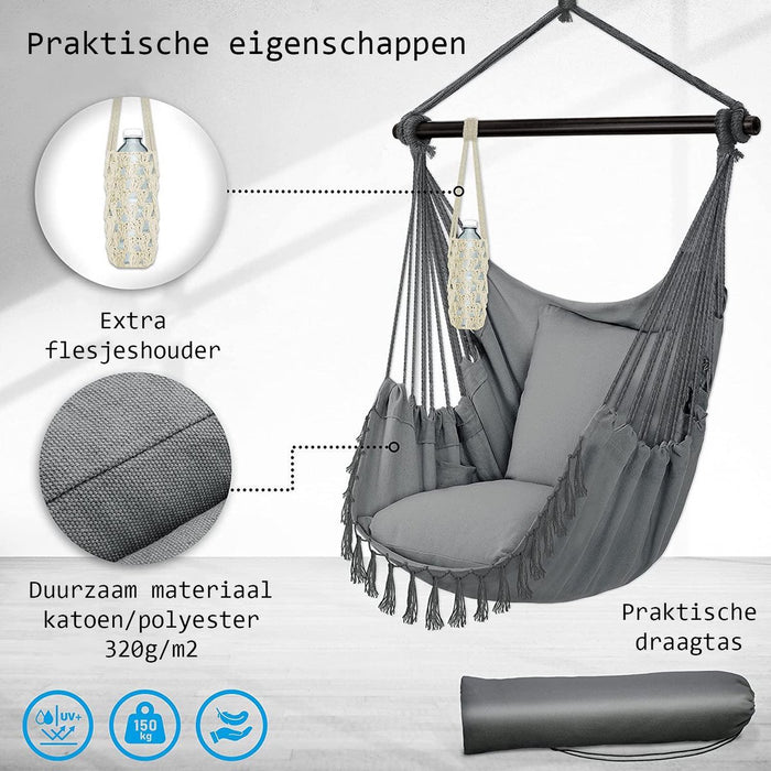 Sens Design Hangstoel - voor binnen en buiten - grijs