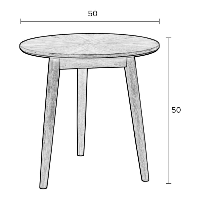 by fonQ basic Finn Bijzettafel  - Zwart