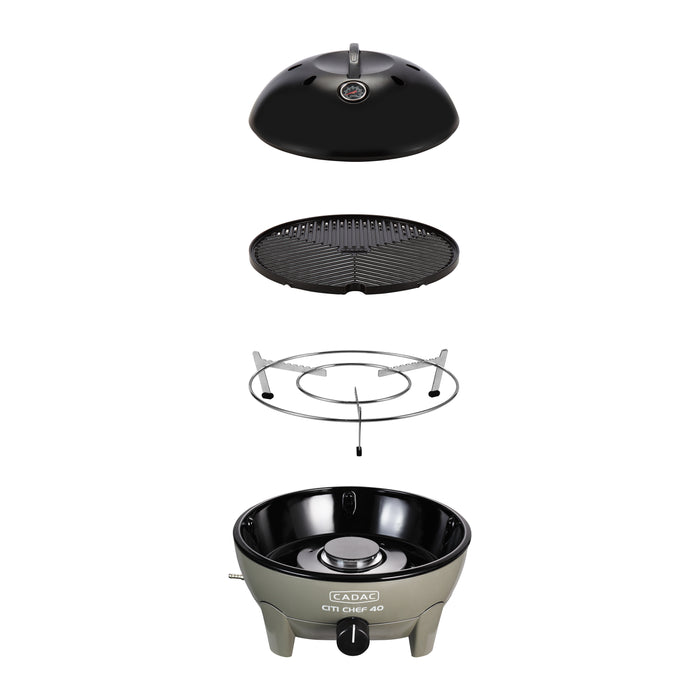 Cadac Citi Chef 40 Gasbarbecue Ø 43 cm - Olive Green