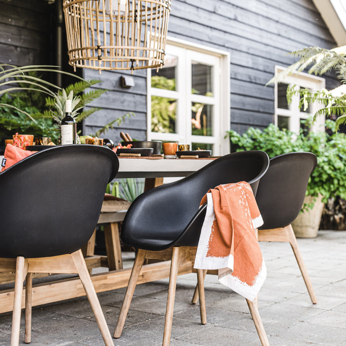 Hartman Sophie Studio Teak Tuinstoel - Set van 2 - Zwart