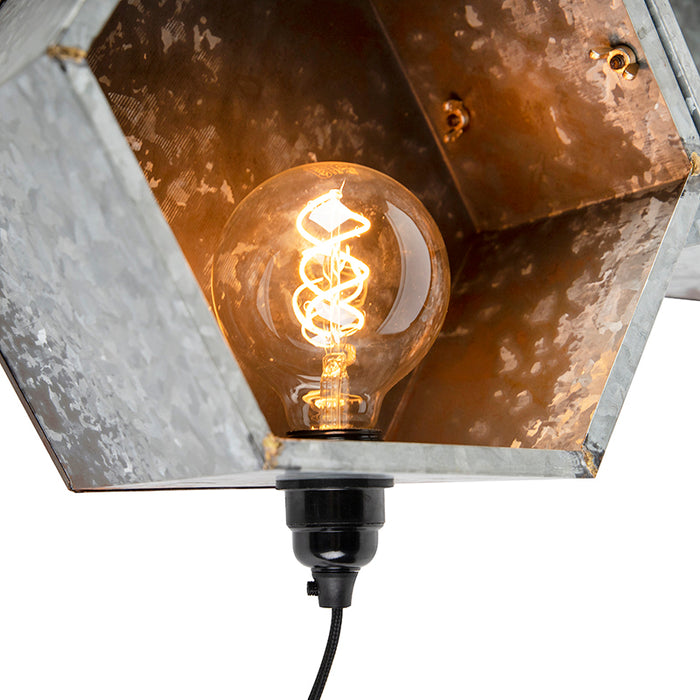 QAZQA Wandlamp comb wl - Roestbruin - Klassiek | Antiek - L 665mm