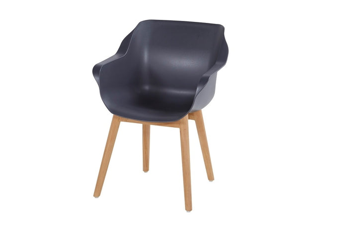 Hartman Sophie Studio Teak Tuinstoel - Set van 2 - Donkergrijs