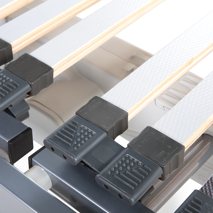 Beliani-COMFORT-Elektrische lattenbodem-Zilver-180 x 200 cm-Staal