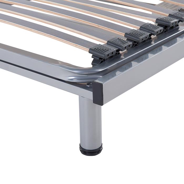 Beliani-COMFORT-Elektrische lattenbodem-Zilver-180 x 200 cm-Staal