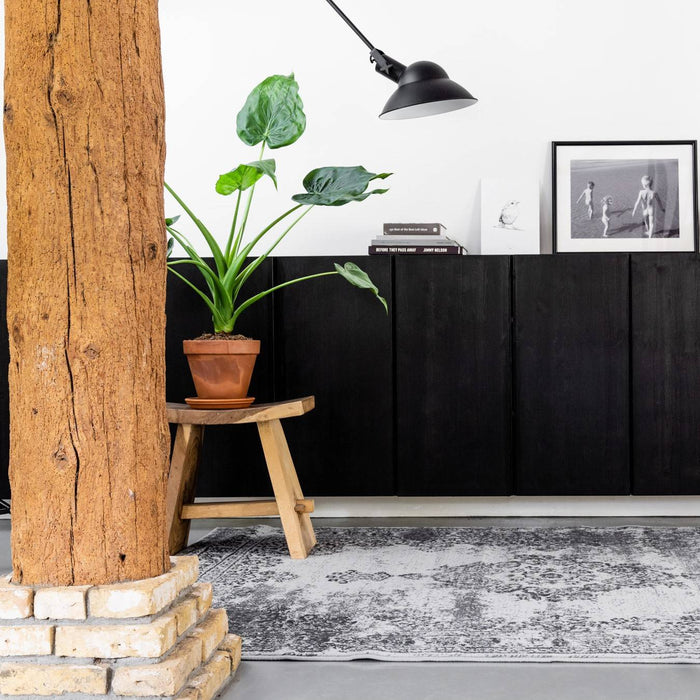 Vintage Vloerkleed Bloom - Grijs - EVA Interior - 160 x 225 cm