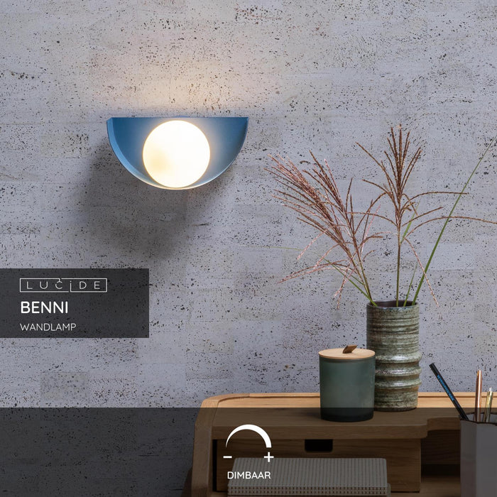 Lucide BENNI Wandlamp - Blauw