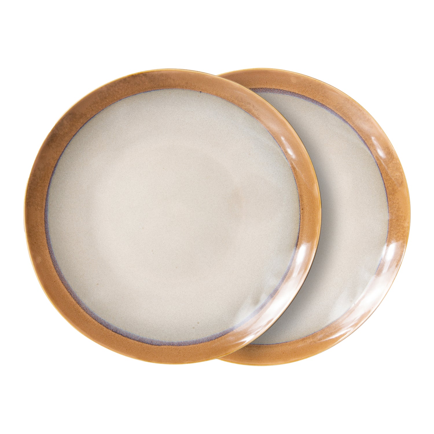 HKliving 70's Dinerbord Ø 29 cm - Set van 2 - Earth