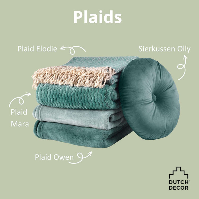 Dutch Decor Elodie plaid 140x180 cm - Sagebrush Green