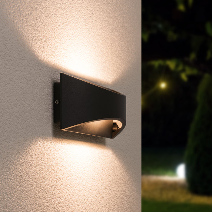 HOFTRONIC Lowa LED Wandlamp dubbelzijdig IP54 Binnen en buiten