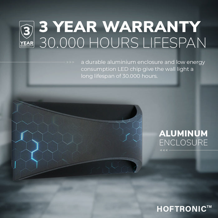 HOFTRONIC Lowa LED Wandlamp dubbelzijdig IP54 Binnen en buiten