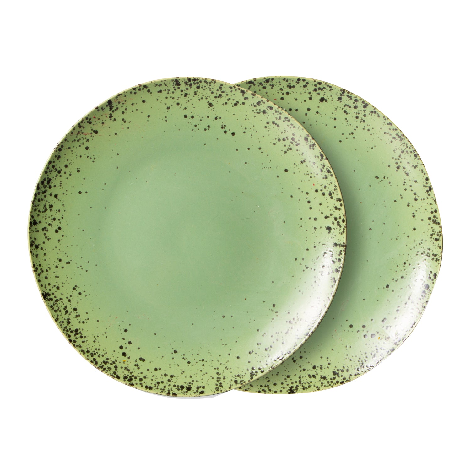 HKliving 70's Dinerbord Ø 29 cm - Set van 2 - Kiwi