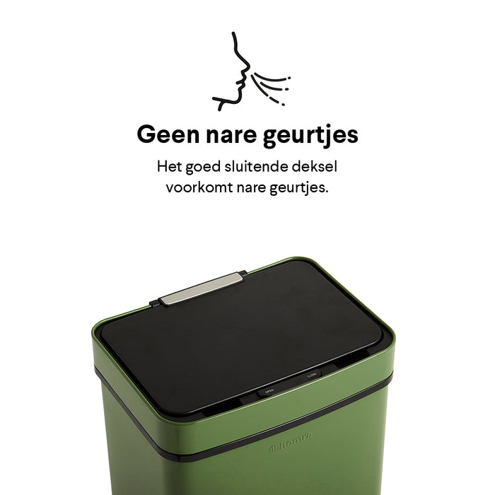 Homra Nexo Afvalemmer met Sensor 72 Liter (48+12+12 Liter) - Groen