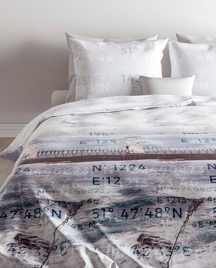 Zo Home Dekbedovertrek Katoen Satijn Tanner - blue 140x200|220cm