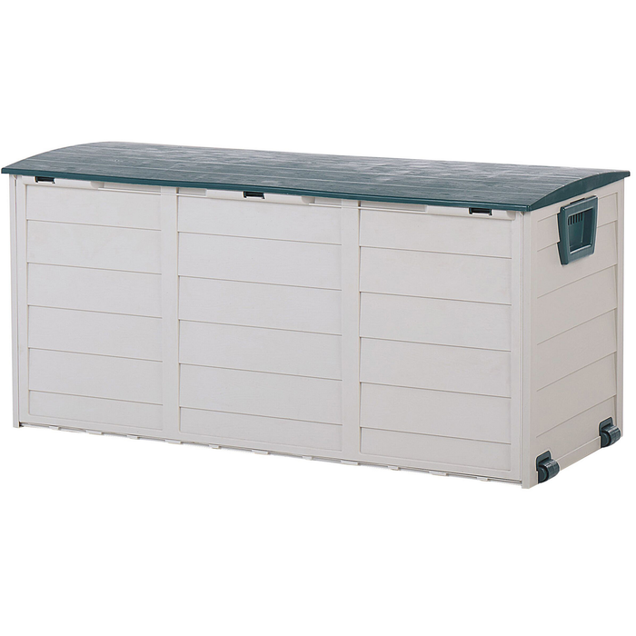 Beliani-LOCARNO-Kussenbox-Grijs|Groen-112 cm-Synthetisch materiaal