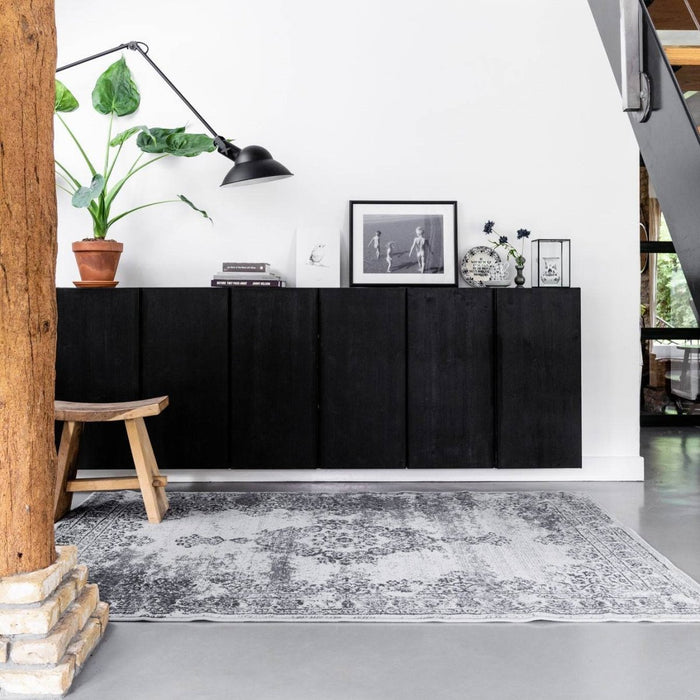 Vintage Vloerkleed Bloom - Grijs - EVA Interior - 185 x 270 cm