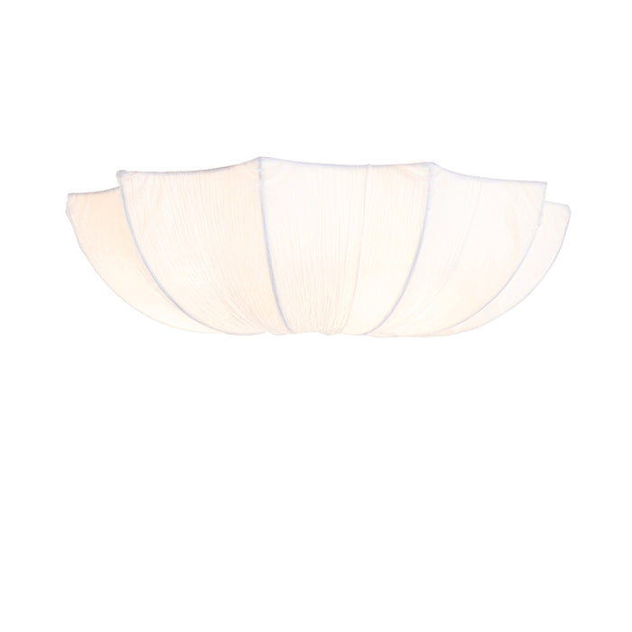 QAZQA Plafondlamp plu - Wit - Design - D 520mm